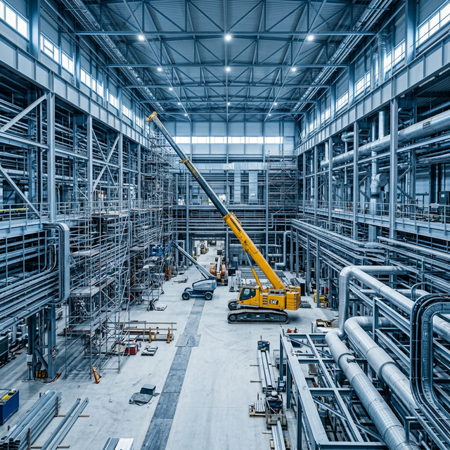 Obras civiles y montajes electromecánicos en planta industrial