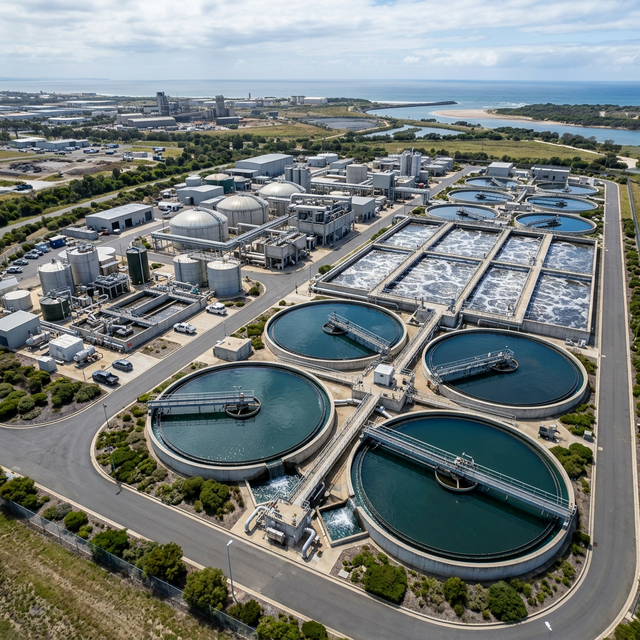 Planta de tratamiento de aguas residuales (PTAR) y sistema de lixiviados